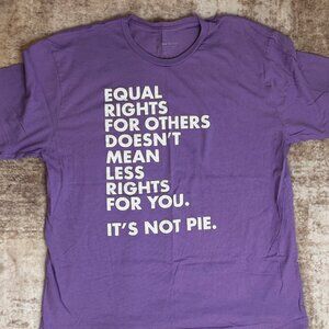 Purple Equal Rights T-shirt, XL